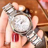 Michael Kors Blair Silver Dial SIlver Steel Strap Watch for Women - MK5612