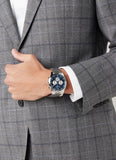 Hugo Boss Pioneer Blue Dial Silver Steel Strap Watch for Men - 1513713