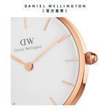 Daniel Wellington Classic Petite Cornwall White Dial Black NATO Strap Watch For Women - DW00100251