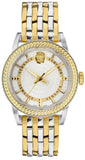 Versace V Eternal Quartz White Dial Two Tone Steel Strap Watch For Men - VEPO00620