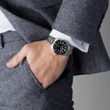 Tag Heuer Aquaracer Black Dial Silver Steel Strap Watch for Men - WAY111A.BA0928