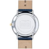 Coach Perry White Dial Blue Leather Strap Watch for Women - 14503156