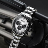 Hugo Boss Ikon White Dial Silver Steel Strap Watch for Men - 1512964