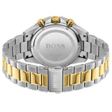 Hugo Boss Admiral Chronograph Black Dial Two Tone Steel Strap Watch for Men - 1513908