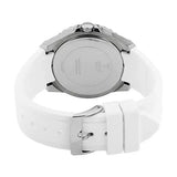 Guess Zena Analog White Dial White Rubber Strap Watch For Women - W1094L1
