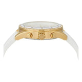Michael Kors Hadyn Chronograph White Dial White Rubber Strap Watch for Women - MK7484