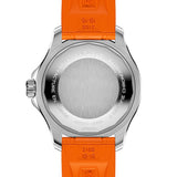 Breitling Superocean Automatic 36 Orange Dial Orange Rubber Strap Watch for Men - A17377211O1S1