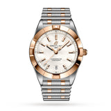 Breitling Chronomat B02 18K Red Gold White Dial Two Tone Steel Strap Watch for Men - U77310101A2U1