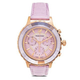 Swarovski Octea Lux Chrono Purple Dial Purple Leather Strap Watch for Women - 56322638