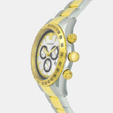 Versace Classic Chronograph Quartz Silver Dial Two Tone Steel Strap Watch For Men - VEV700519