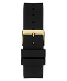 Guess Venus Diamonds Black Dial Black Rubber Strap Watch for Women - GW0118L1