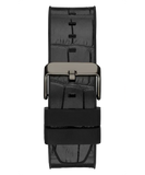 Guess Edge Chronograph Black Dial Black Leather Strap Watch For Men - GW0492G1