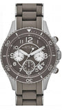 Marc Jacobs Rock Chronograph Grey Dial Grey Silicone Strap Watch for Women - MBM2595
