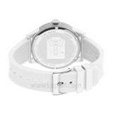Lacoste 12.12 White Dial White Silicon Strap Watch for Men - 2010984