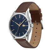 Lacoste Vienna Blue Dial Brown Leather Strap Watch for Men - 2011046