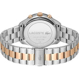 Lacoste Boston Gray Dial Two Tone Steel Strap Watch for Men - 2011112