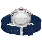 Lacoste Tiebreaker Chronograph Blue Dial Blue Silicon Strap Watch for Men - 2011154