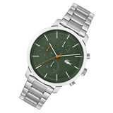 Lacoste Replay Green Dial Silver Steel Strap Watch for Men - 2011178