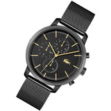 Lacoste Replay Black Dial Black Steel Strap Watch for Men - 2011194