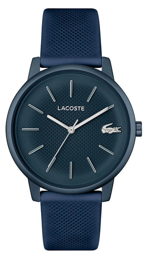 Lacoste 12.12 Move Blue Dial Blue Silicon Strap Watch for Men - 2011241