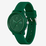 Lacoste 12.12 Chronograph Green Dial Green Silicon Strap Watch for Men - 2011245