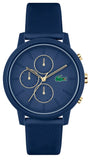 Lacoste 12.12 Blue Dial Blue Silicon Strap Watch for Men - 2011248
