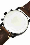 Fossil Commuter Chronograph Black Dial Brown Leather Strap Watch for Men - FS5403