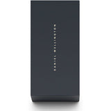 Daniel Wellington Petite Pressed Melrose Black Dial Rose Gold Mesh Strap Watch For Women - DW00100440