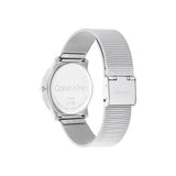 Calvin Klein Minimal Silver Dial Silver Mesh Bracelet Watch for Men - K3M211Y6