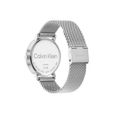 Calvin Klein City Chronograph White Dial Silver Mesh Bracelet Watch for Men - K2G2G126
