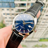 Tissot Gentleman Powermatic 80 Silicium Blue Dial Black Leather Strap Watch For Men - T127.407.16.041.01