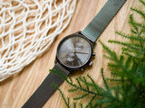 Hugo Boss Associate Grey Dial Grey Mesh Bracelet Watch for Men - 1513870