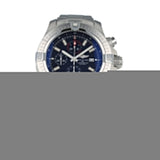 Breitling Super Avenger Chronograph 48 Black Dial Silver Steel Strap Watch for Men - A13375101B1A1