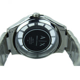 Armani Exchange Hampton Chronograph Black Dial Silver Steel Strap Watch For Men - AX2179