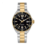Tag Heuer Formula 1 Quartz Black Dial Two Tone Steel Strap Watch for Men - WAZ1121.BB0879