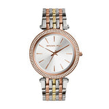 Michael Kors Darci Silver Dial Two Tone Stainless Steel Strap Watch for Women - MK3203