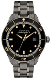 Movado Heritage Calendoplan Black Dial Silver Steel Strap Watch For Men - 3650095