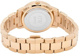 Daniel Wellington Iconic Link Grey Dial Rose Gold Steel Strap Watch For Women - DW00100332