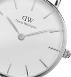Daniel Wellington Petite White Dial Brown Leather Strap Watch For Women - DW00100243