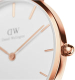 Daniel Wellington Roselyn 3A Petite White Dial Red NATO Strap Watch For Women - DW00100293