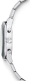 Swarovski Octea Lux Sport Chronograph Black Dial Silver Steel Strap Watch for Women - 5610520