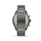 Fossil Bronson Chronograph Blue Dial Grey Steel Strap Watch for Men - FS5711