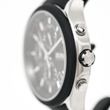 Hugo Boss Velocity Black Dial Black Leather Strap Watch for Men - 1513716