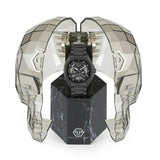 Philipp Plein High-Conic Automatic Black Dial Black Stainless Steel Strap Watch For Men- PWRAA0423