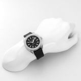 Gucci GG2570 Black Dial Black Leather Strap Watch For Men - YA142206