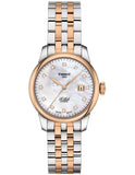 Tissot Le Locle Automatic Lady Mother of Pearl Dial Two Tone Steel Strap Watch For Women - T006.207.22.116.00