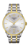 Tissot Chemin Des Tourelles Powermatic 80 Silver Dial Two Tone Steel Strap Watch For Men - T099.407.22.038.00