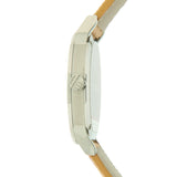 Burberry The City Silver Dial Brown Leather Strap Watch for Women - BU9025