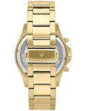 Maserati SFIDA Quartz Yellow Dial Gold Strap Watch For Men - R8873640005