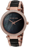 Michael Kors Parker Mother of Pearl Black Dial Two Tone Steel Strap Watch for Women - MK6414